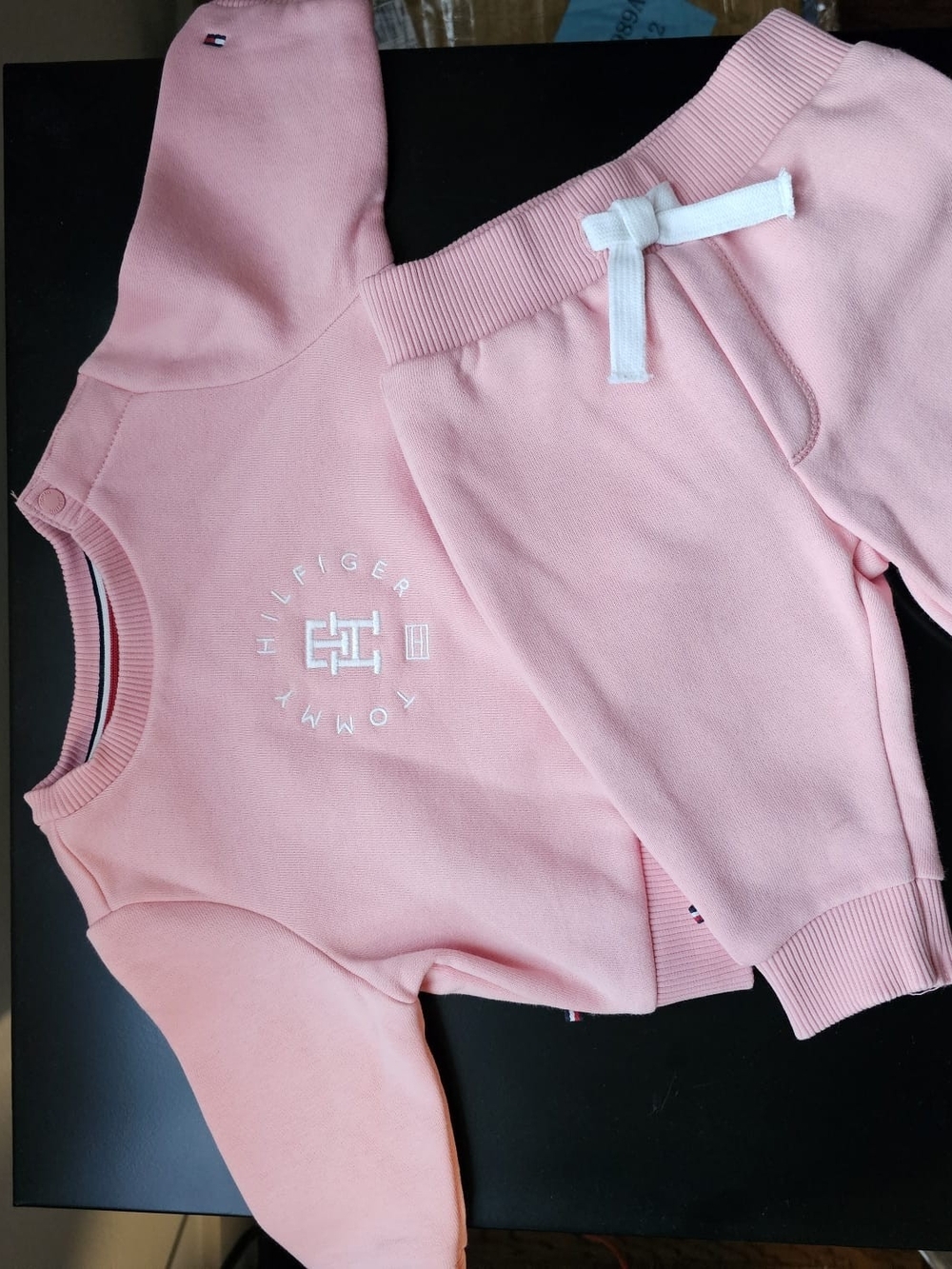 Tommy Hilfiger Girls Pink Sweatshirt and Jogger Set